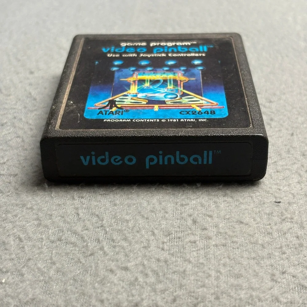 Atari 2600 Game Cartridge Lot of 6 Seaquest Demon Attack Video Pinball Football